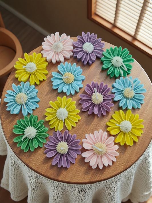 Daisy bloom Candle ( 1 pc )