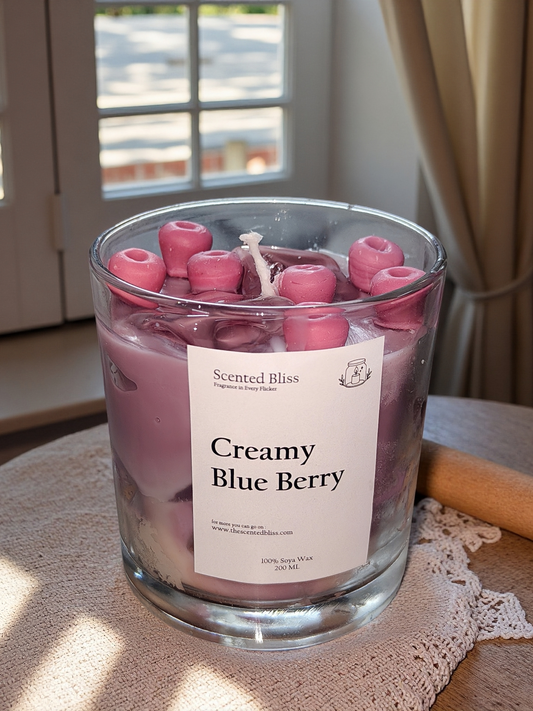 Creamy blueberry